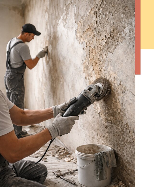 Снятие и удаление краски со стен в Реутове от 2185 руб. — ОТДЕЛОЧНИК-Ртв