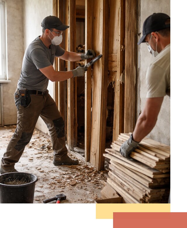 Демонтаж деревянных перегородок в Реутове быстро и аккуратно