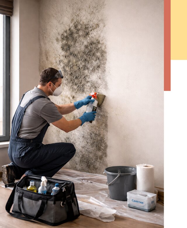 Удаление плесени со стен в Реутове от 2238 руб. — быстро и недорого | ОТДЕЛОЧНИК-Ртв