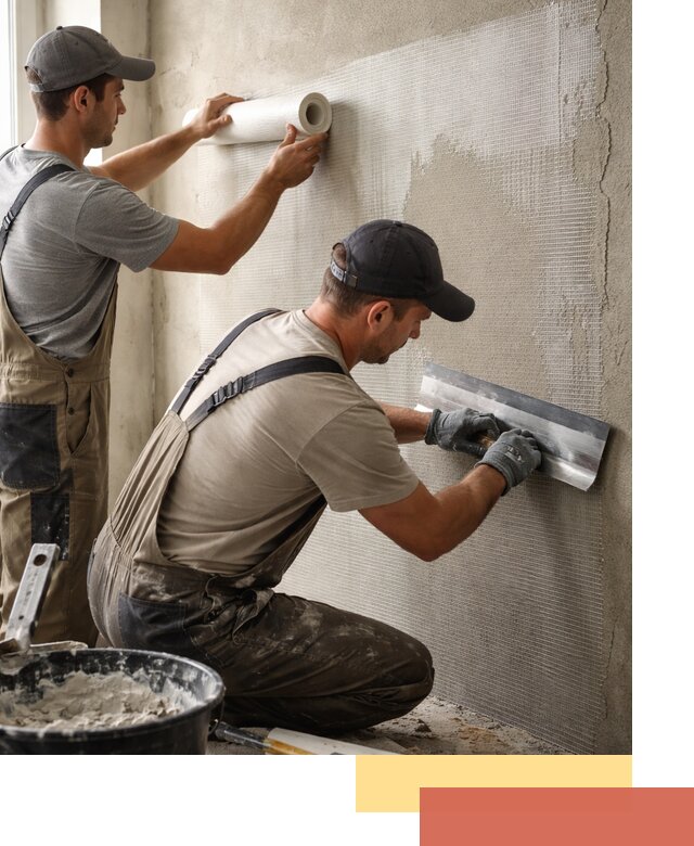 Армирование стен стеклосеткой в Реутове для прочной отделки