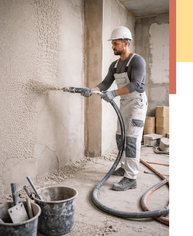 Машинная штукатурка стен в Реутове под ключ от 6765 руб./м2 | ОТДЕЛОЧНИК-Ртв