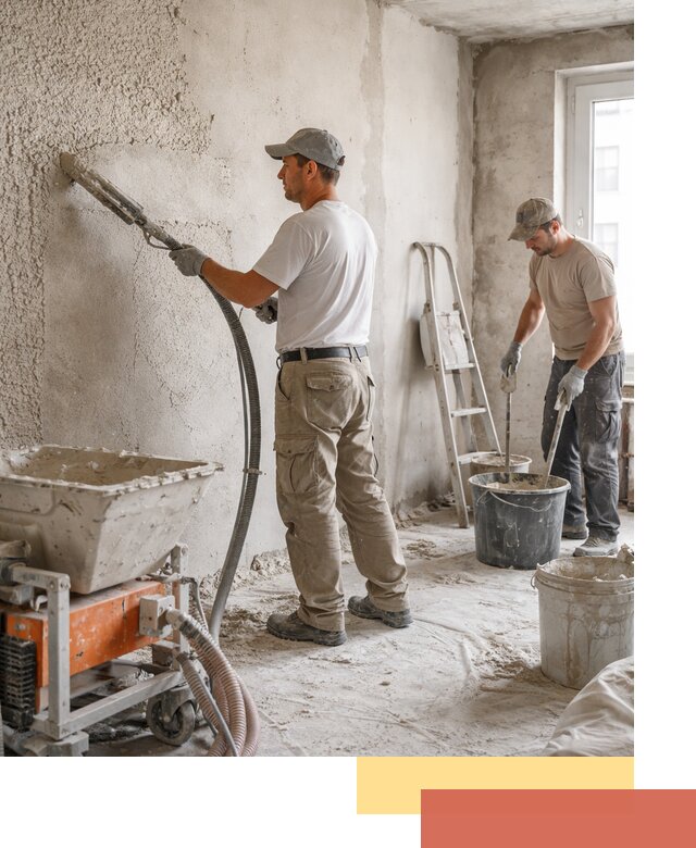 Машинная штукатурка стен в Реутове — быстро и качественно