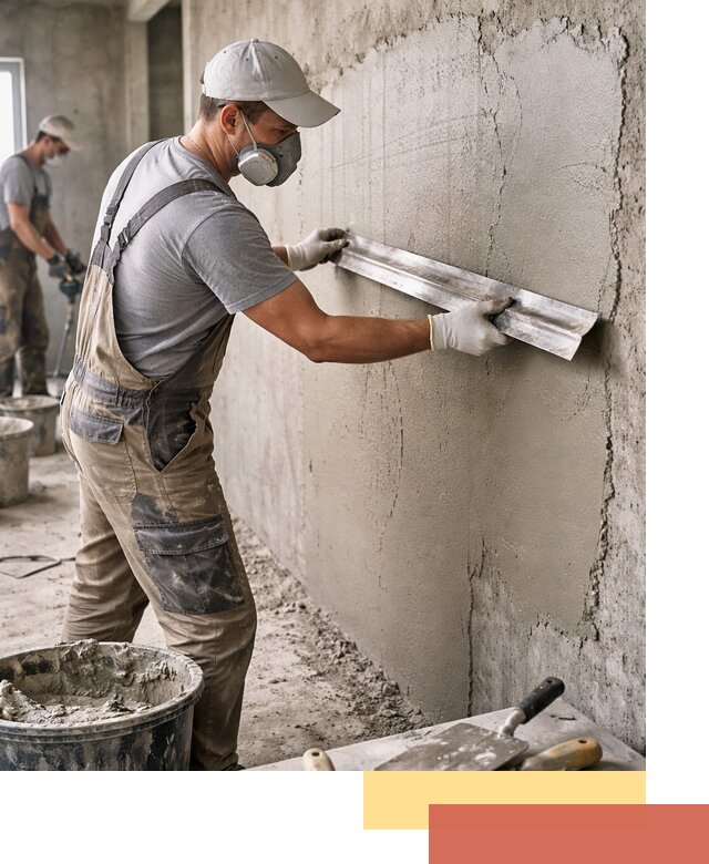 Штукатурка бетонных стен в Реутове качественно и долговечно