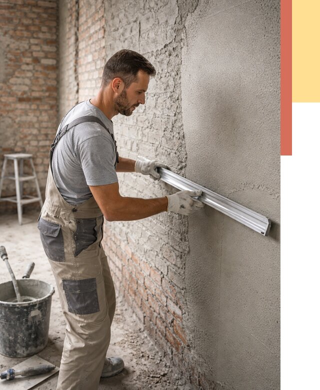 Штукатурка кирпичных стен в Реутове от 4683 руб/м2 — быстро и недорого | ОТДЕЛОЧНИК-Ртв