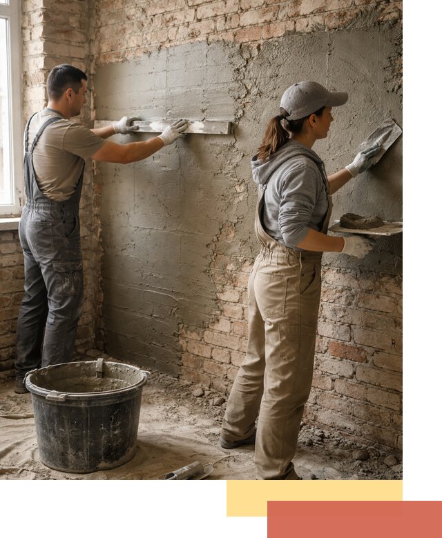 Штукатурка кирпичных стен в Реутове — качественно и надежно