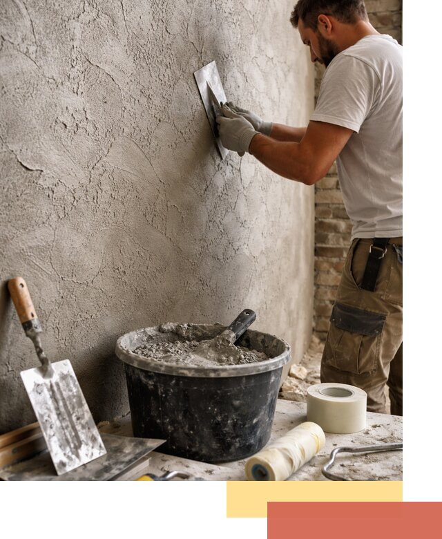 Декоративная штукатурка лофт в Реутове — отделка стен и потолков