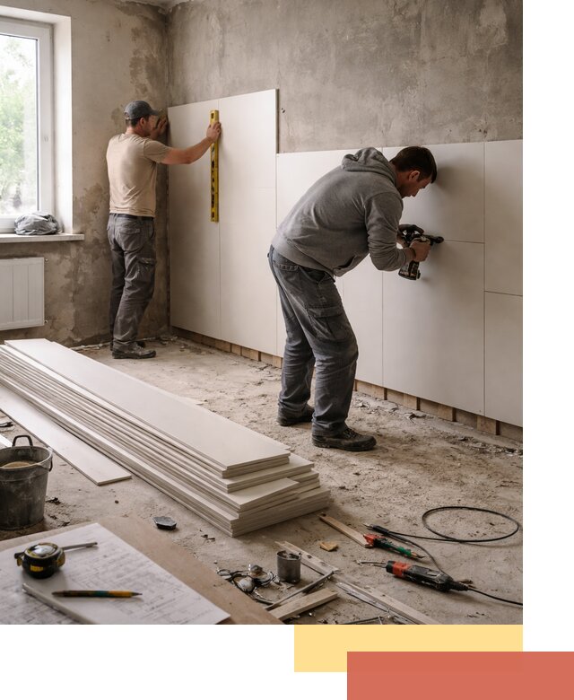 Монтаж ПВХ панелей на стены в Реутове качественно и быстро