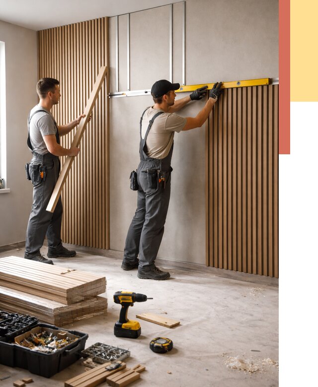 Монтаж реечных панелей на стены в Реутове от 1249 руб. — быстро и недорого | ОТДЕЛОЧНИК-Ртв