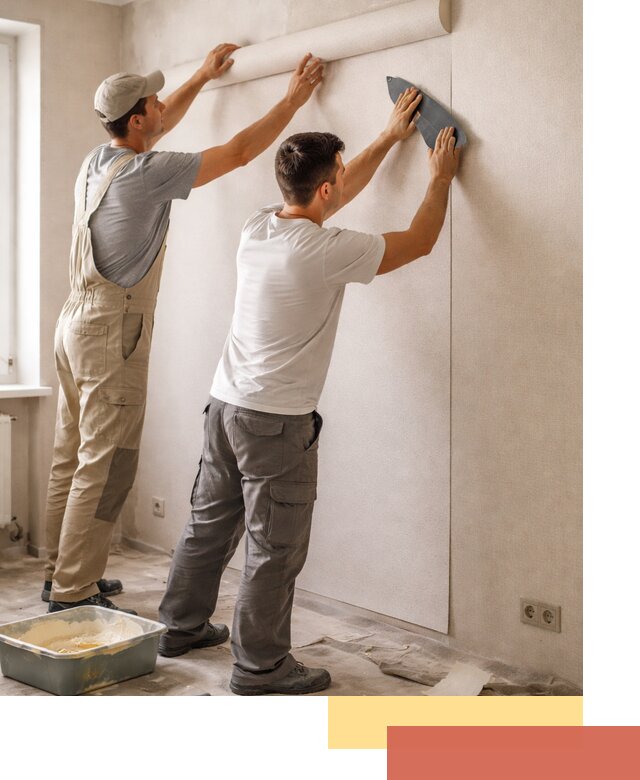 Поклейка виниловых обоев в Реутове профессионально и качественно