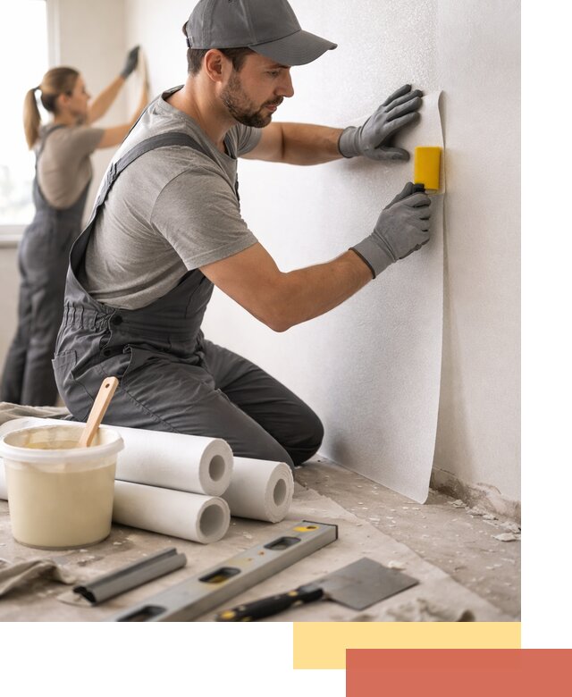 Поклейка стеклообоев профессионально в Реутове