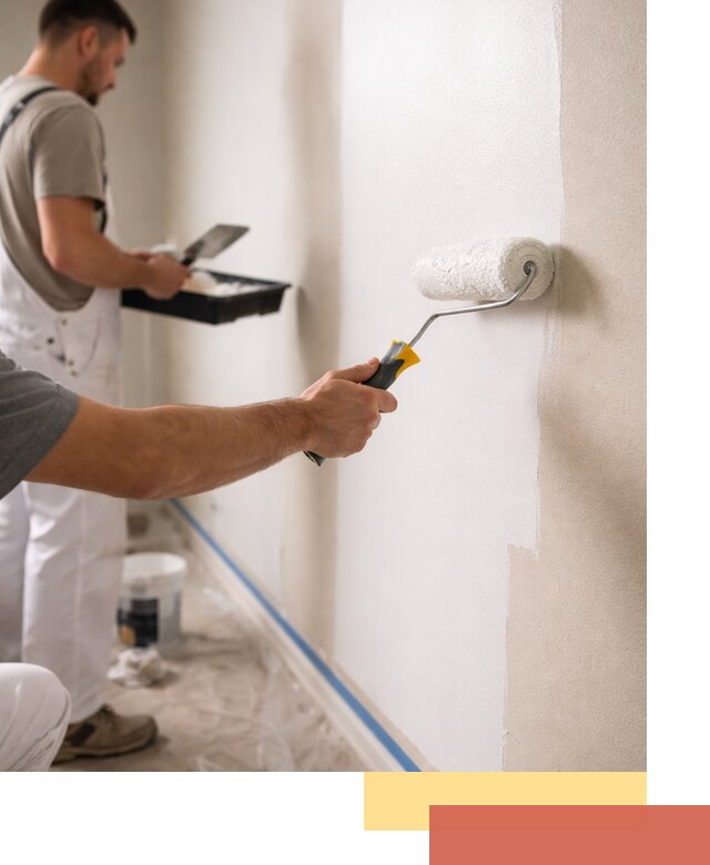 Покраска стен акриловой краской профессионально в Реутове