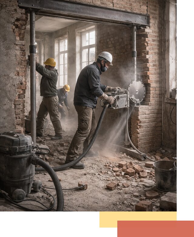 Прорезка проема в стене под дверной или оконный проем в Реутове