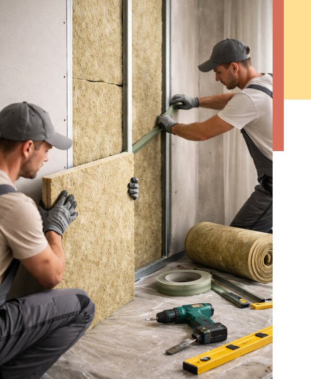 Шумоизоляция стен в Реутове под ключ от 1925 руб. | ОТДЕЛОЧНИК-Ртв