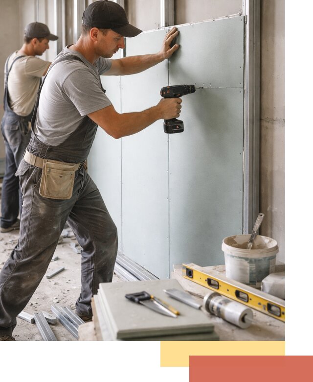 Кладка влагостойких перегородок ПГП в Реутове