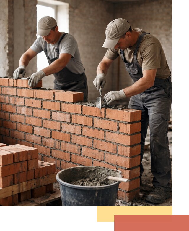 Кладка кирпичных перегородок под ключ в Реутове