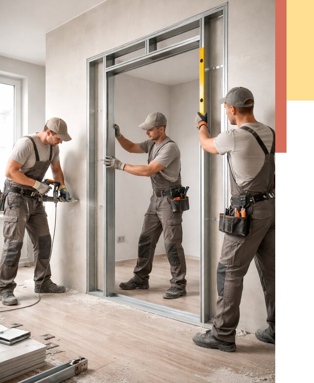 Устройство дверного проема в перегородке в Реутове от 4683 руб. под ключ | ОТДЕЛОЧНИК-Ртв