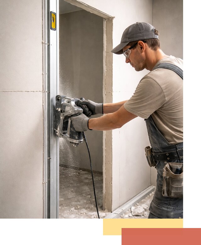 Устройство дверного проема в перегородке в Реутове