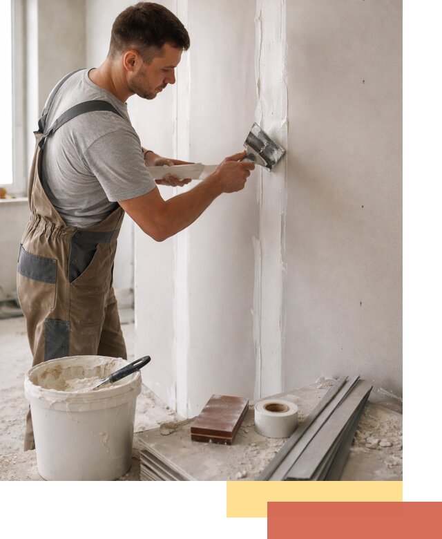 Шпаклевка перегородок из гипсокартона в Реутове качественно и быстро