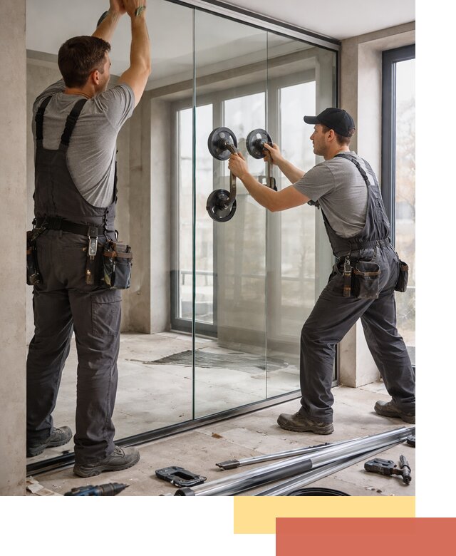 Цельностеклянные перегородки под ключ в Реутове