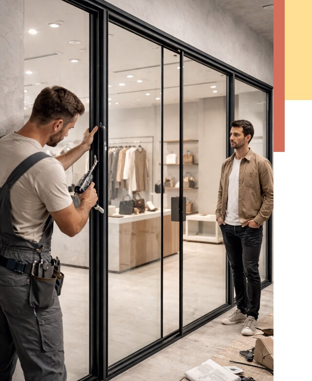 Стеклянные перегородки для магазинов в Реутове от 8534 руб. под ключ | ОТДЕЛОЧНИК-Ртв