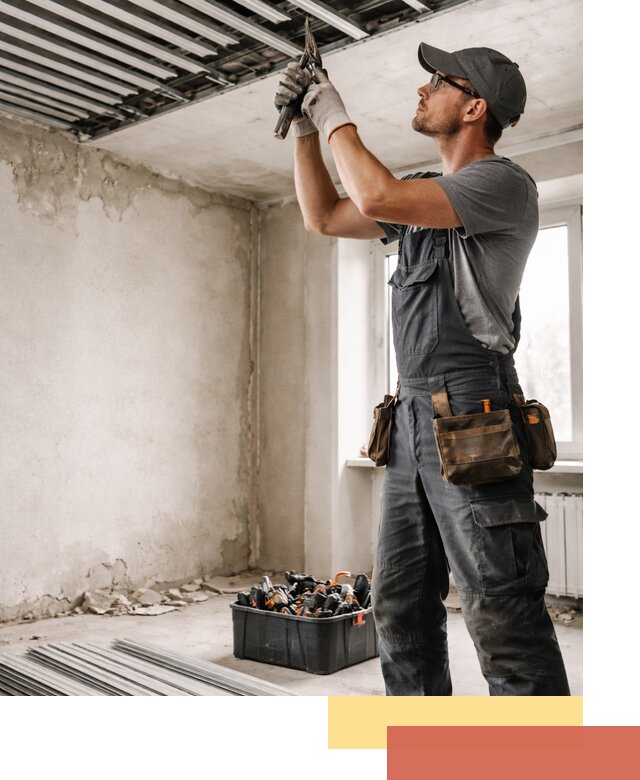 Демонтаж реечного потолка в Реутове быстро и аккуратно