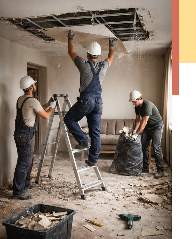 Демонтаж гипсокартонного потолка в Реутове от 437 руб. за м2 — ОТДЕЛОЧНИК-Ртв