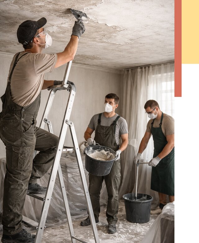 Удаление побелки с потолка в Реутове от 2602 руб. быстро и недорого | ОТДЕЛОЧНИК-Ртв