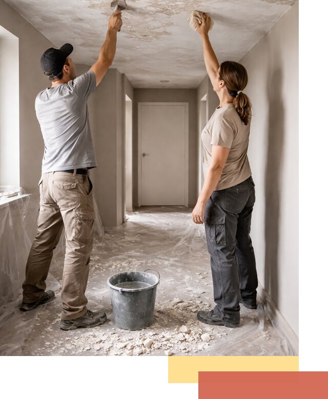 Удаление побелки с потолка в Реутове — быстро и аккуратно