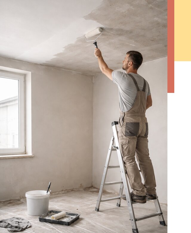 Грунтовка потолка в Реутове от 2602 руб. — быстро и недорого | ОТДЕЛОЧНИК-Ртв