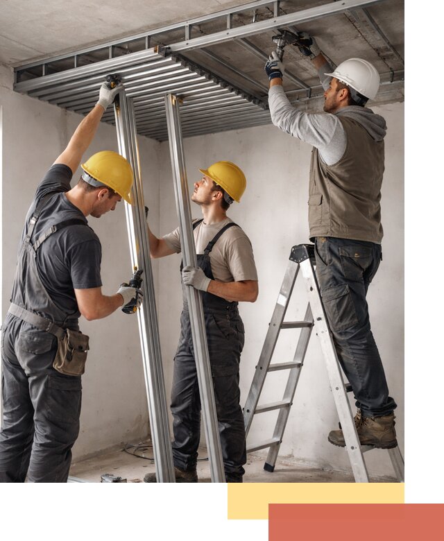 Монтаж реечного потолка под ключ в Реутове