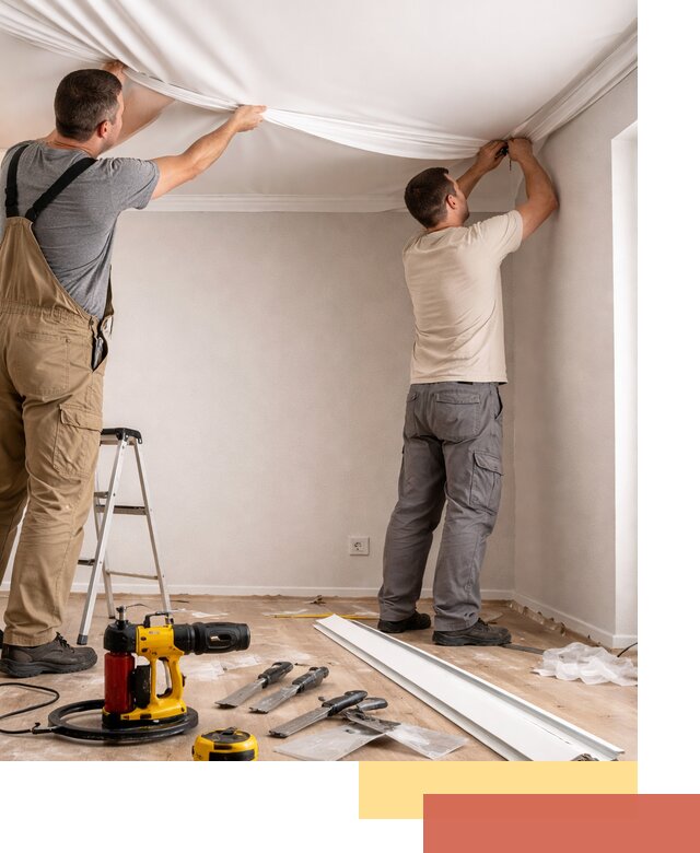 Монтаж ПВХ натяжного потолка в Реутове качественно и быстро