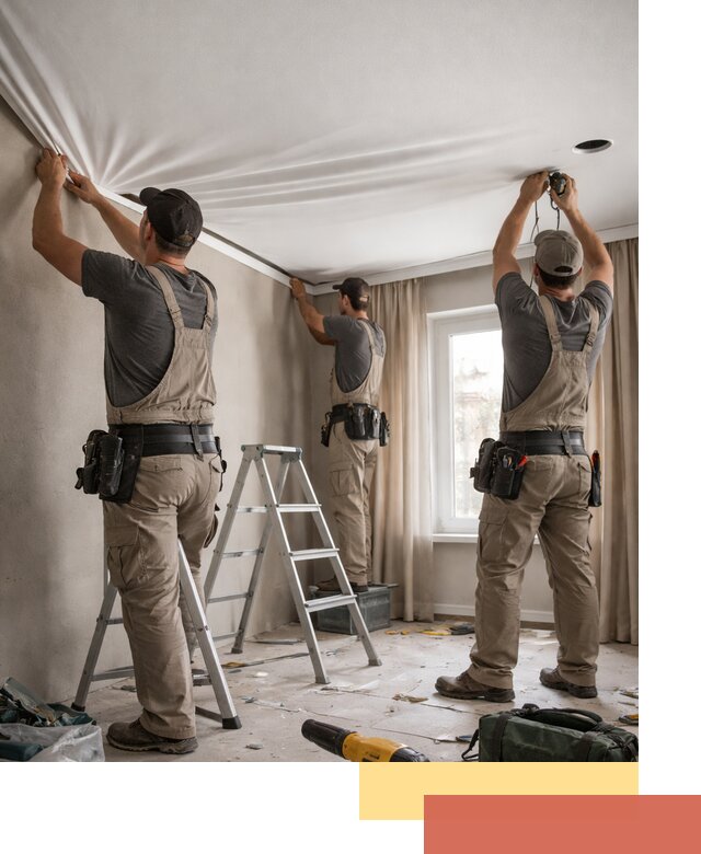 Монтаж матового натяжного потолка в Реутове качественно и быстро