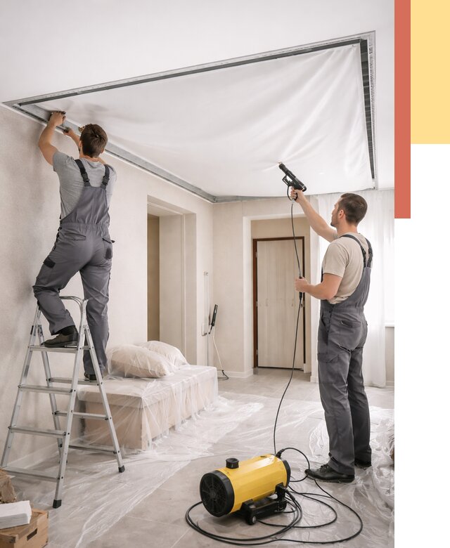 Монтаж натяжного потолка в прихожей в Реутове от 2758 руб. под ключ | ОТДЕЛОЧНИК-Ртв