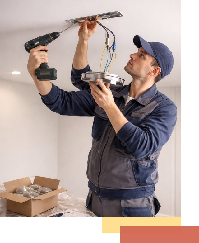 Установка люстры в натяжной потолок в Реутове