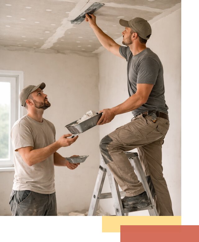 Шпаклевка потолка из гипсокартона в Реутове качественно и быстро