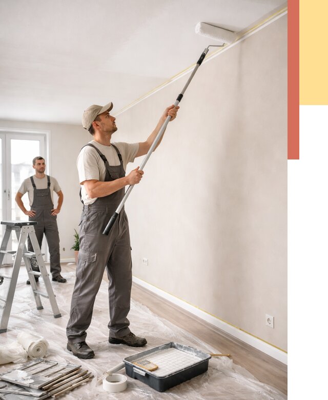 Покраска потолка из гипсокартона в Реутове от 4683 руб./м2 — услуги под ключ | ОТДЕЛОЧНИК-Ртв