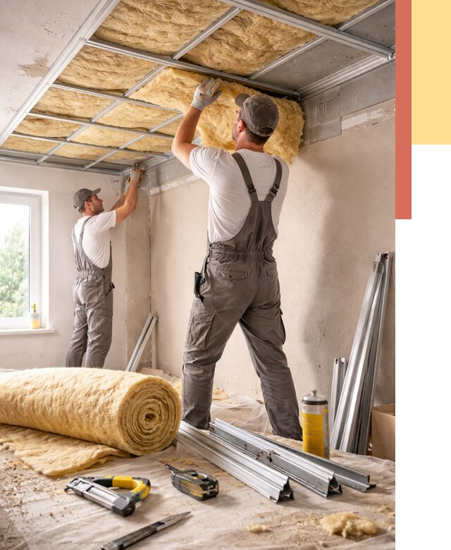 Утепление потолка в Реутове от 7493 руб/м2 — недорого, быстро, под ключ | ОТДЕЛОЧНИК-Ртв