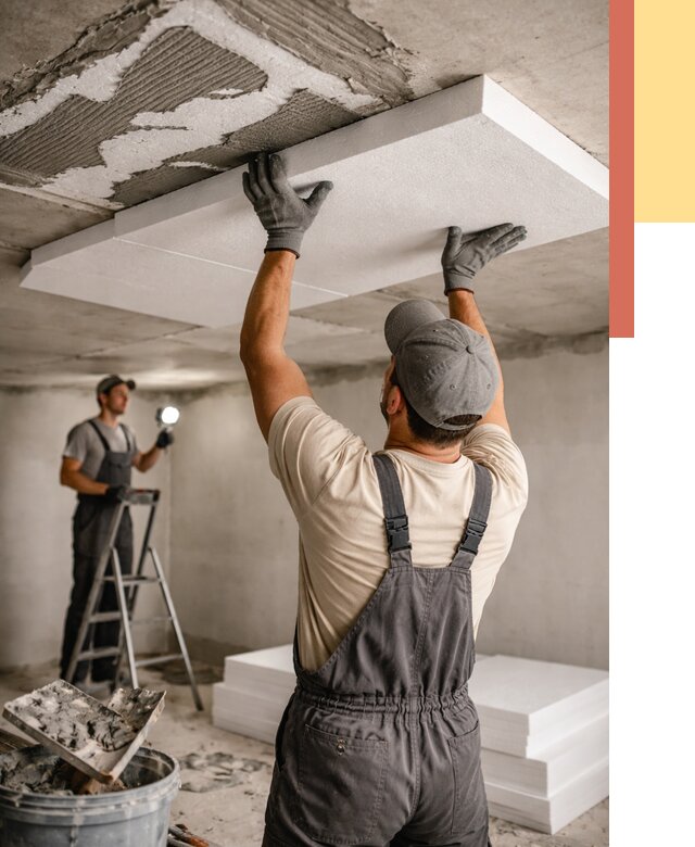 Утепление потолка пенопластом в Реутове от 4683 руб/м2 — недорого и быстро | ОТДЕЛОЧНИК-Ртв