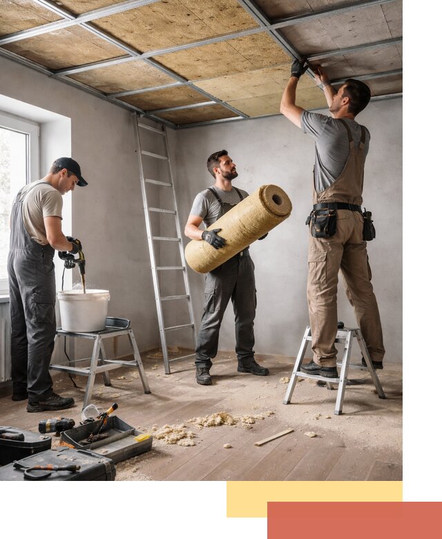 Шумоизоляция потолка в Реутове: профессиональный монтаж и отделка